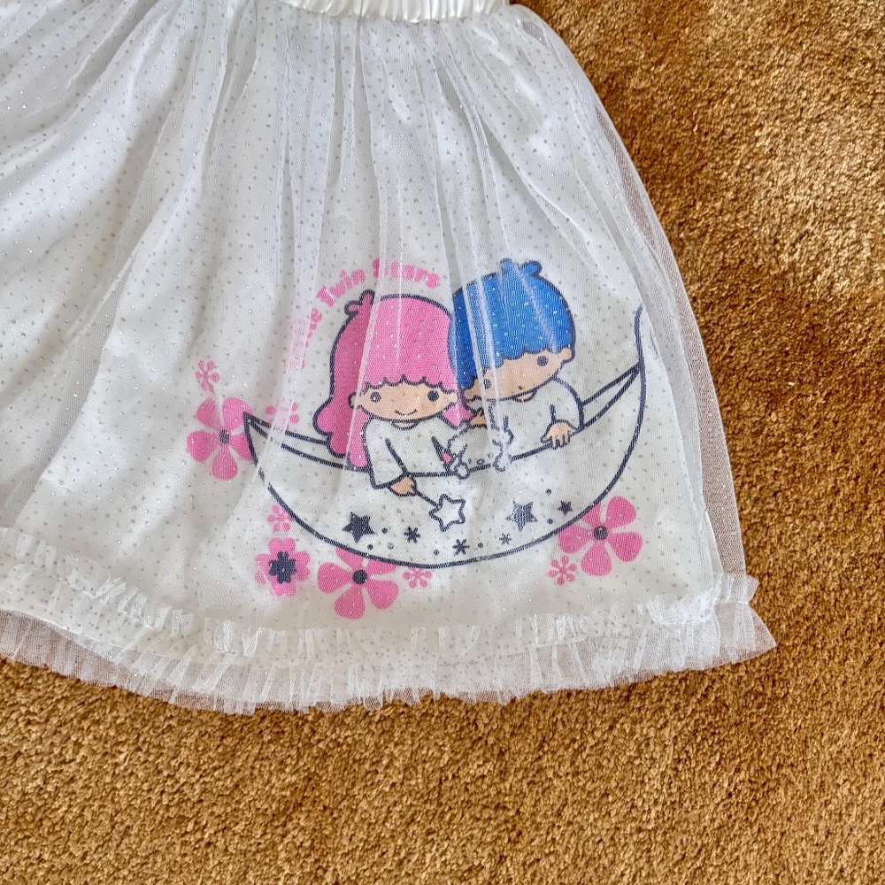 Bossini Kids Sanrio Little Twin Stars Tutu Skirt 120 Kikirara Kiki Lala 5-6 NWOT - Picture 4 of 8